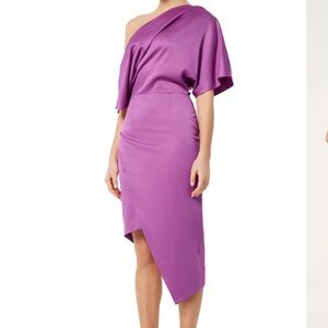 Elliatt Carson One-Shoulder Dress in Orchid